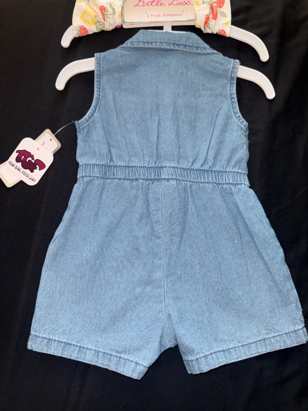 Little Lass 2 pack Rompers - Picture 2 of 4